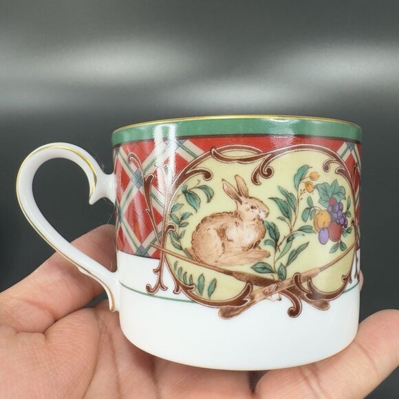 Noritake Royal Hunt Tea Cup And Saucer Set Teacup Pheasant Hare Fruit Sri Lanka - Picture 4 of 16